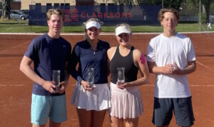 Vinnere Clarksons NM U19&U14 2025 Sandefjord - U19 Double jenter og U19 Mixed double